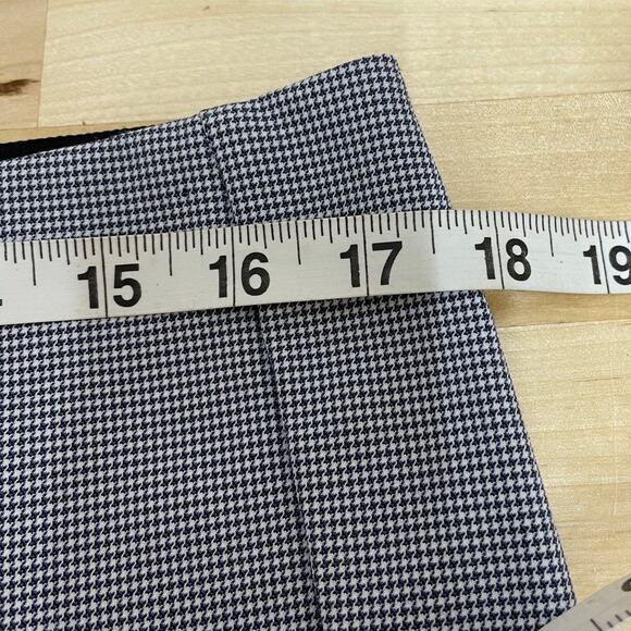 Rag & Bone Simone Herringbone Slim Crop Pants Black & White Women's Size 16 NWOT - Picture 7 of 9